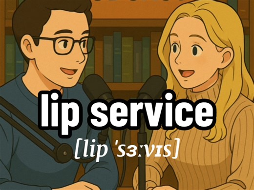 lip service 是啥意思？