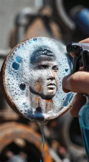 Cleaning my new Ronaldo Coin!