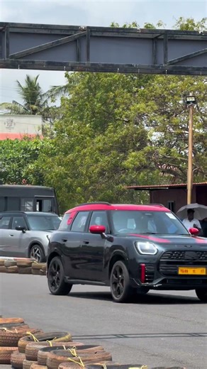 Mini Cooper On GO KART TRACK 🚙💨 - #shorts