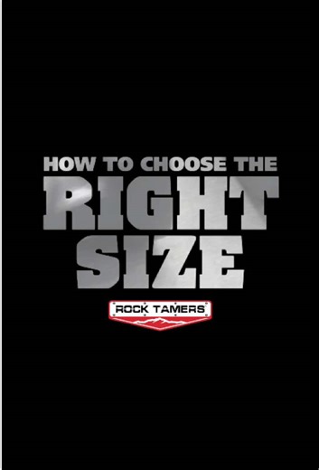 Ever wondered what size Rock Tamer system you need? 🤔 Here’s how to pick the right one in under a minute 👆 #RockTamer #TruckAccessories #HowTo