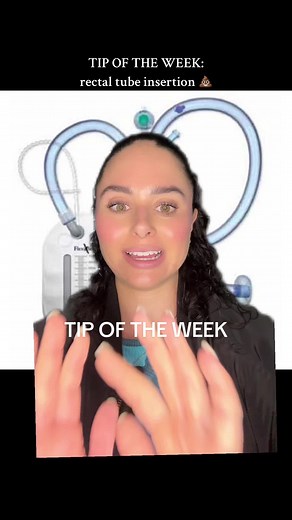 TIP OF THE WEEK: rectal tube insertion 💩 #Nurse #icunurse #rn #icurn #nursing #ICU #nursingstudent #newgradnurse #nursingschool #nurselife #icunurselife #registerednurse #ccrn #greenscreen
