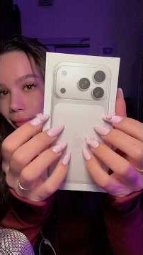 ASMR unpacking 🩵 New phone = more storage! get ready for a LOT more content 😌 Love you guys 💋