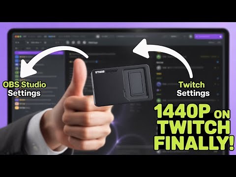 How To Stream In 1440p On Twitch Super Fast!