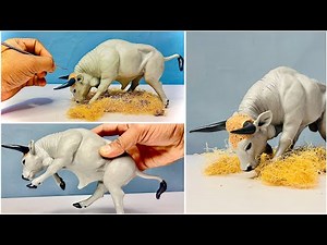 I SCULPT REALISTIC BULL IN CLAY #BcraftsMaster