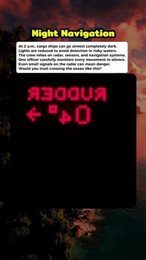 Why Cargo Ships Go Dark at Night #curiosity #mistery
