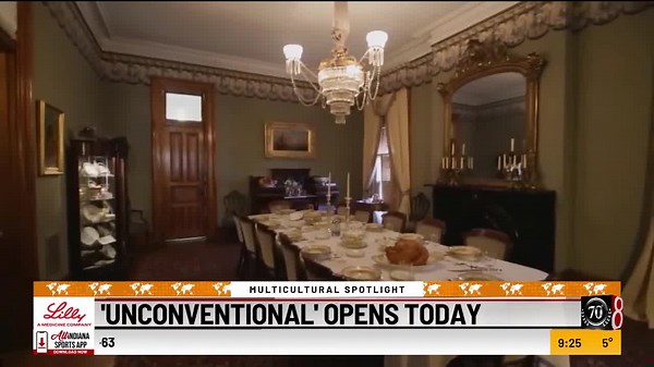 Unconventional exhibit opens at Benjamin Harrison home