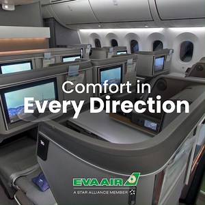 Experience a new level of comfort that transcends expectations. Prepare to arrive feeling refreshed and ready to take on the world. When you fly with EVA AIR, you're choosing a journey that prioritizes your comfort and well-being. Our Royal Laurel Class offers a truly immersive experience where every detail is designed to enhance your travel. Book your next flight with EVA AIR now at www.evaair.com #EVAAIRPH #StarAlliance #ConnectTheWorldWithEVAAIR #CollectMemoriesWithEVAAIR | EVA Airways Corp. 