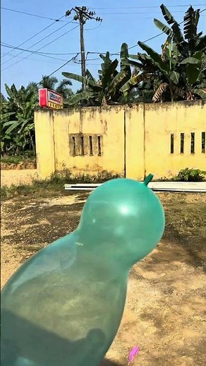 POCONG BALLOON ROCKET HIT CAMERA#shortsviral
