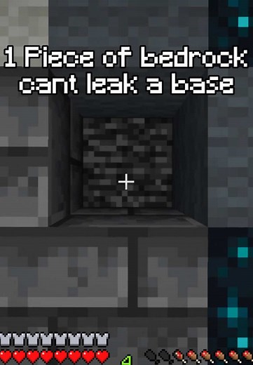 Bedrock can’t leak a base😭✌️ #Minecraft #edit #fy #donutsmp #base IP: donutsmp.net
