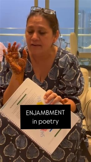 SHAHEEN AGGARWAL on Instagram: "ENJAMBMENT in POETRY, makes you realise just how much poetry is meant to be read aloud; always read aloud. Teach ENJAMBMENT, dear teachers. #teachingpoetry #poetryappreciation #speechmattersindia #shaheenaggarwal #oralskills #gotothedictionary #pronunciation #childrenaspublicspeakers #intelligibility #makeapoint #childrenasstorytellers #poetryaloud #readingpoetry poetry"