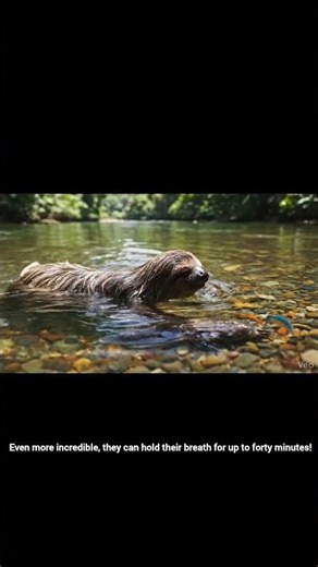 Did you know sloths have a hidden talent? 🦥🏊‍♂️ They are absolute swimming.. #facts #Sloths
