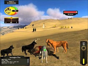 WolfQuest Multiplayer - Bull hunting