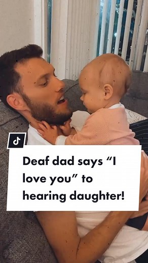 I’m obsessed with this video #deafdad #coda #asl #signlanguage #sign #babyasl #babysign #babybabble #cutestbaby #deafandhappy #learn