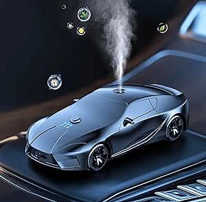(2024 New) Smart Car Essential Oil Diffuser,Intelligent Portable Air Freshener,Ai Micro Sensing,Auto On/Off with Three Mist Levels,Waterless,Cordless Diffuser with Essential Oils for Car/Home/Office