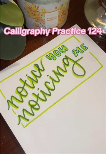 Calligraphy Practice 124: Enhance Your Handwriting Skills