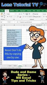 Automatically Convert Column to Row in Excel with TRANSPOSE! (Quick Trick) #Shorts