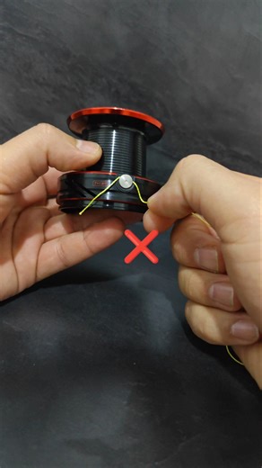 How to attach the thread to the fishing reel spool💯💥🎣💯💥🎣