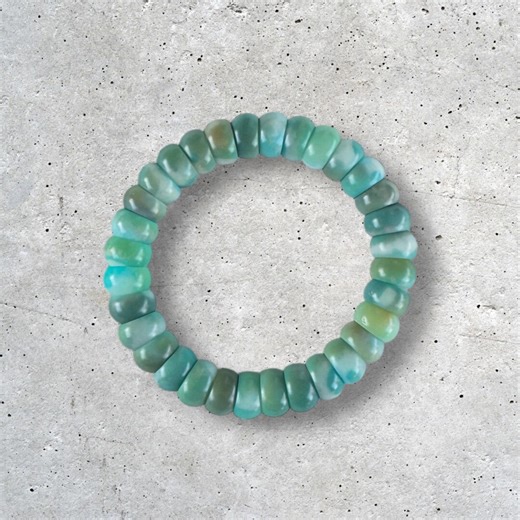 Stress Relief Fidget Bracelet, Extra Large Teal Bodhi Bowl Bead Mindfulness Bracelet, Sensory Jewelry, Calming Gift, Meditation Bracelet - Etsy