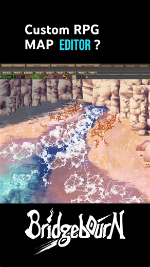 Making a beach in my indie games custom map editor