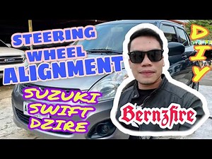 Steering Wheel Alignment | Suzuki Swift | Can you do an alignment yourself ? | DIY front alignment