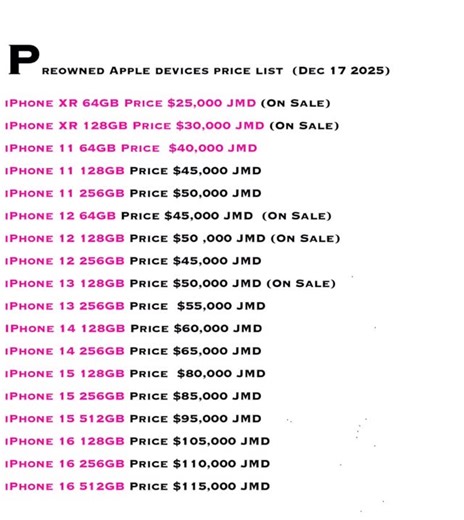 Top apple store authentic apple products on Instagram: "Apple Nation (Preowned Apple Price List) Dec 17. 2026 For more information send us a dm your nearest Apple Store"