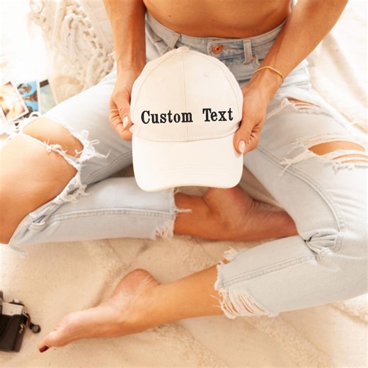 Custom Embroidered Hat , Personalized Dad Cap , Embroidery Logo Baseball Hat - Etsy