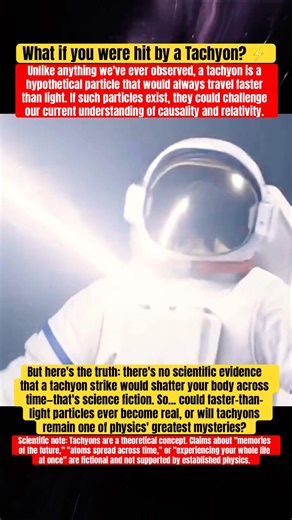 A particle faster than light... but does it really exist? ⚡🌌 #Physics #Space #Shorts