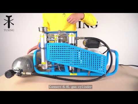 TUXING 300Bar 100L/min Diving PCP Air Compressor 4500Psi High Pressure Compressor f