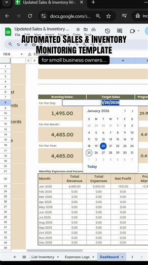 Automated Sales & Inventory Monitoring for Small Businesses