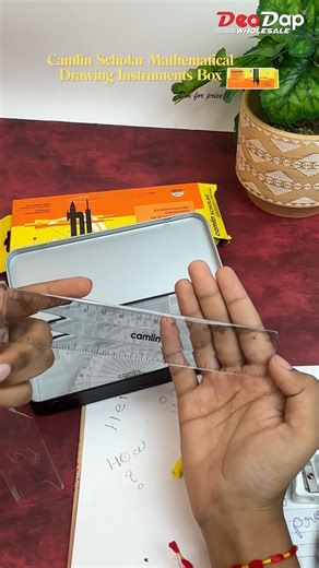 DeoDap on Instagram: "📐 Camlin Scholar Mathematical Drawing Instruments Box – Perfect for Students & Professionals ✨✏️ 💰 Price: ₹110.00 🆔 SKU: whl197_67213_math_inst_box_scholar_4899226 ✅ Complete set for geometry, maths & technical drawings ✅ Durable instruments for long-lasting use ✅ Compact & portable design – easy to carry ✅ Ideal for school, college & competitive exams 🛒 Shop Now: www.DeoDap.in (link in bio) 📞 +91 96386 66602 #Camlin #DrawingInstruments #MathTools #GeometryBox #Station