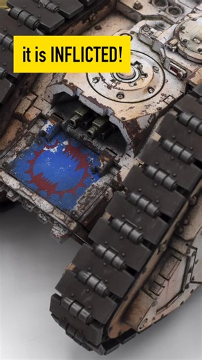 The Race for Terra on Instagram: "No edge highlights. No painted-on scratches. Just real weathering. World Eaters Land Raider Proteus, finished — and weathered the old Forge World way. Full step-by-step tutorial coming soon. 🩸 Real chips happen when paint comes off, not when you draw them on"