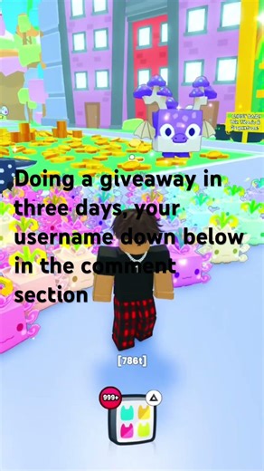 Doing a giveaway in pet simulator 99 #foryou #giveaway ￼