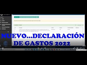 NUEVO...DECLARACIÓN DE GASTOS MIMANTENIMIENTO 2022