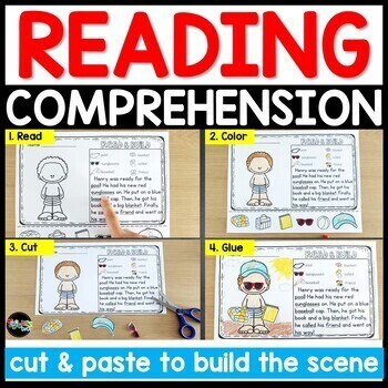 Reading Comprehension Passages Back to School First Grade Worksheets Activities