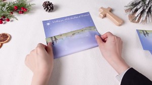 80 Sets Religious Christmas Stationery Paper With Envelope - Nativity Scene Letterhead for Letter Writing, Greeting Card, Invitation - Holiday Paper, Not for Printers