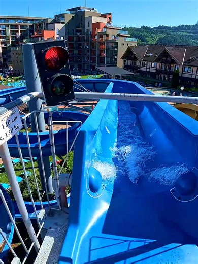 Experience the Thrills of the Summer Blue Water Slide