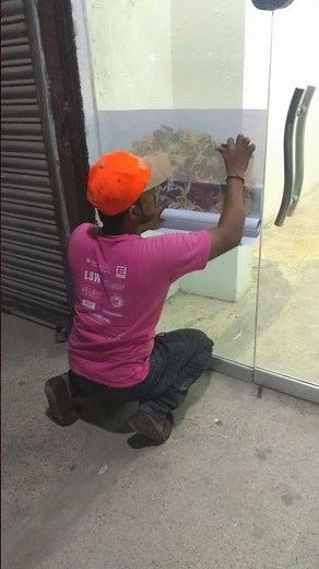 One Way Vision Sticker Pasting