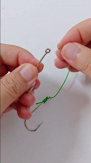 🐟带孔双鱼钩快速绑法🐟Quick binding method with perforated double hook🐟
