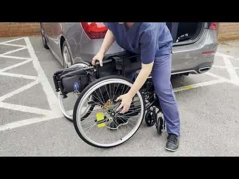 How to load a manual wheelchair into a car