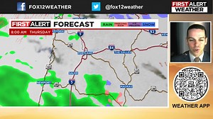 4.1K views · 18 reactions | Rain moves in today and we'll be wet through the evening. It's a cool day too. | FOX 12 Weather | Facebook