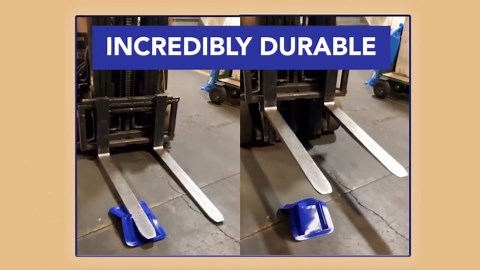 Mytee Products (20 Pack 4" x 4" x 10" Blue Corner Protector V Shaped Flatbed Edge Guards with Carrying Case - Cargo Load Corner Edge Protector and Tie-Down Strap Guard for Flatbed