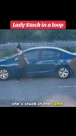 Lady Stuck in a loop #glitch #matrixglitch #glitchinthematrix #mystery #mysterious #misterio #fallasenlarealidad #flaws #creepy #scary #horror #ghost #scared #mystery #scaryvideo #spooky #scared #scare #horrortok #loop #infinite #infiniteloop