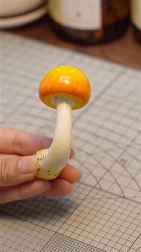Making Mushroom clay magnets #handmade #fridgemagnets #clayart #clayartbytink #gift