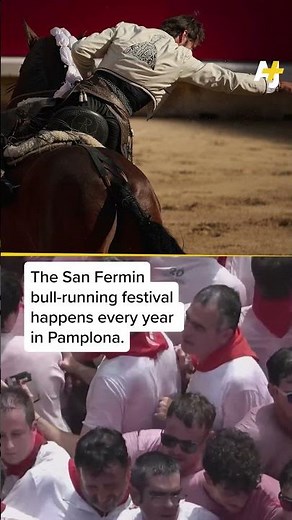 Crowds cheer in solidarity with Palestine at San Fermin festival