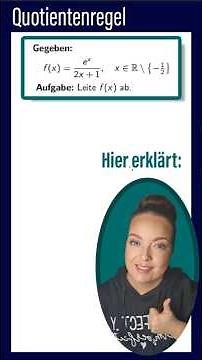 ➗ Quotient rule simply explained!