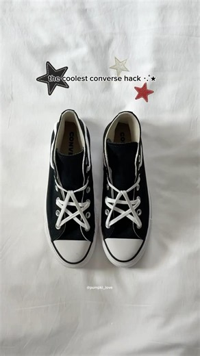 How to star lace converse lift platform 🌟