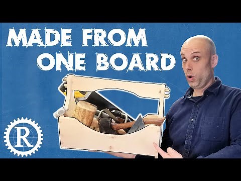 Make this tool tote from one board.