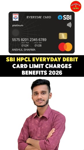 SBI HPCL Everyday Platinum Debit Card Limit Charges Benefits । SBI HPCL Everyday Debit Card Charges