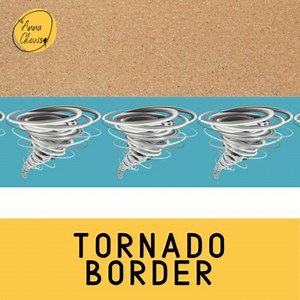 Tornado Cyclone Hurricane Weather Bulletin Board Border Classroom Decor