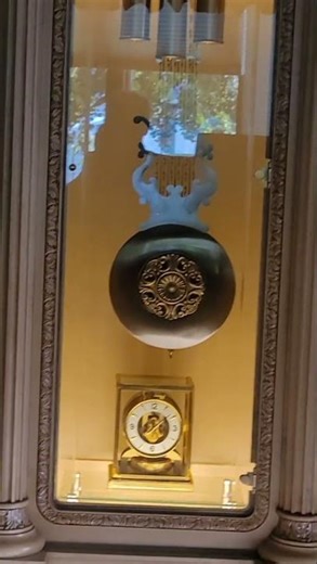 Howard Miller Grandfather meets Jaeger-LeCoultre (Swiss) Atmos clock